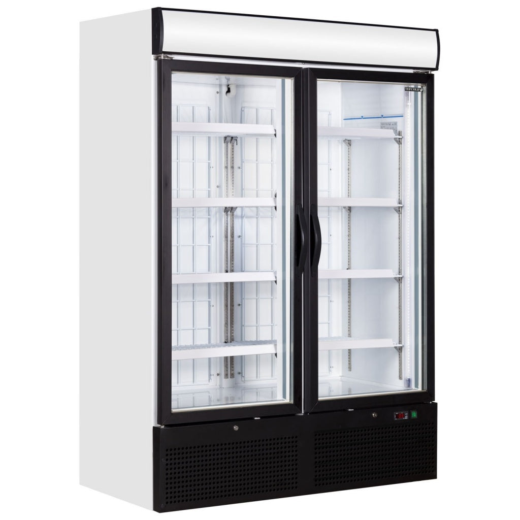 Tefcold Double Glass Door Upright Display Fridge Merchandiser - NC5000G Upright Double Glass Door Chillers Tefcold
