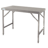 Vogue Stainless Steel Folding Table - 1.2M - CB905 Stainless Steel Folding Tables Vogue   