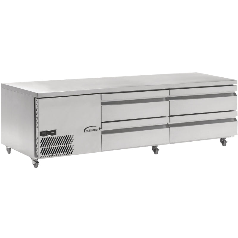 Williams 4 Drawer Underbroiler Counter UBC20 Refrigerated Counters - Four Door Williams Refrigeration