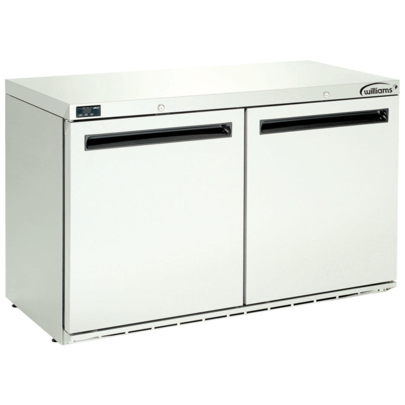 Williams Double Door Undercounter Fridge Stainless Steel 280Ltr HA280-SA Refrigerated Counters - Double Door Williams Refrigeration