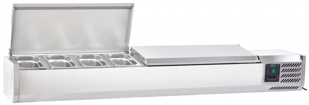 Sterling Pro Cobus Topping Well Stainless Steel Lid 8 x GN1/4 - SPT1800-330-SS VRX Topping Units Sterling Pro