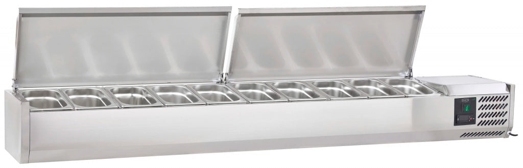 Sterling Pro Cobus Topping Well Stainless Steel Lid 10 x GN1/4 - SPT2000-330-SS VRX Topping Units Sterling Pro