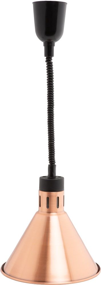 Combisteel Telescopic Heat Lamp Brass 250w - 7455.1815 Hanging Food Heat Lamps Combisteel