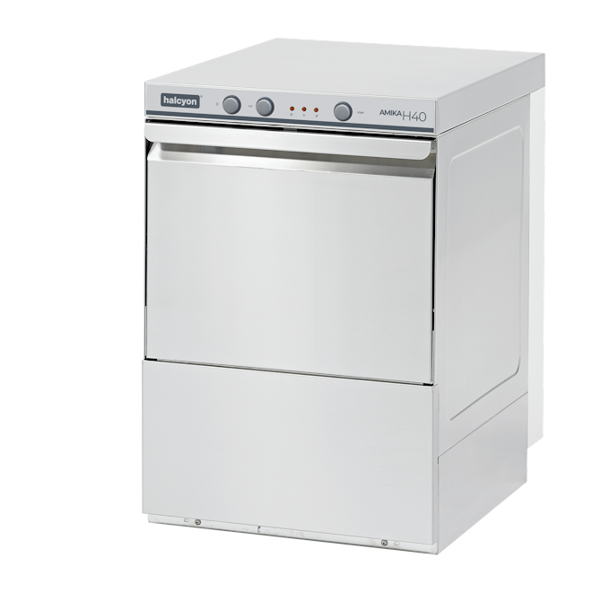 Maidaid Halcyon Amika Undercounter Glasswasher with Drain Pump - AMH40D Glasswashers Maidaid Halcyon