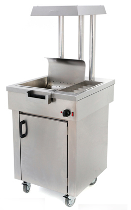 Archway CS1/E Heated Electric Chip Scuttle With Storage Cupboard - CS1/E Chip Scuttles & Dumps Bag Stations ARCHWAY