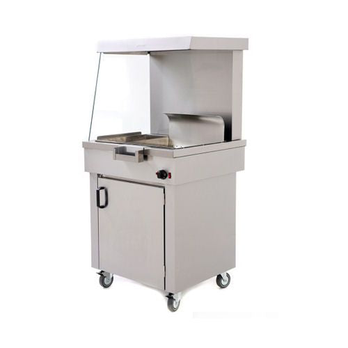 Archway CS2/E Heated Electric Chip Scuttle With Storage Cupboard - CS2/E Chip Scuttles & Dumps Bag Stations ARCHWAY