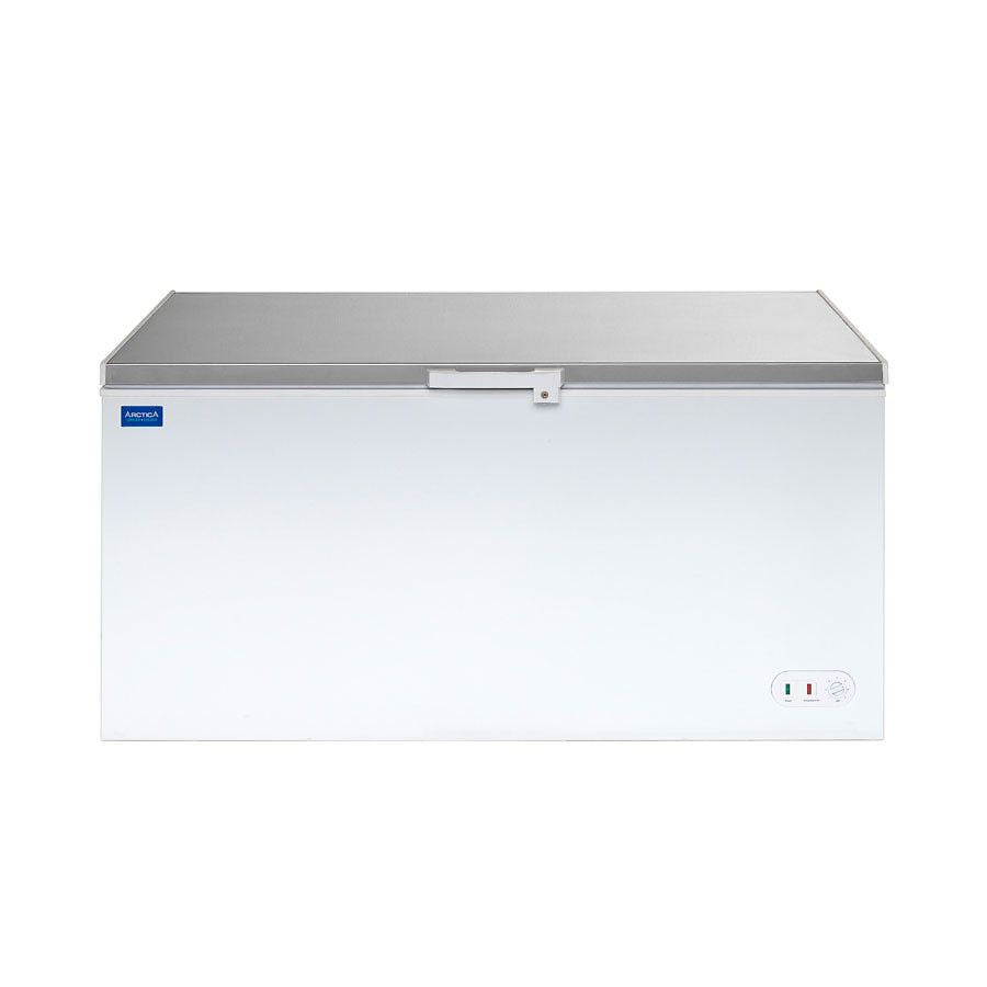 Arctica Chest Freezer 450Ltr Stainless Steel Lid - HEC917 Chest Freezers Arctica