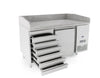 Atosa One Door Pizza Counter Fridge with 7 Drawers - EPF3490 Pizza Prep Counters - Single Door ATOSA