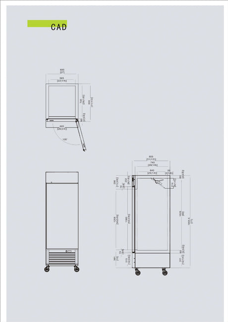 Atosa Stainless Steel Single Door Upright Fridge - ICE8950GR Refrigeration Uprights - Single Door ATOSA