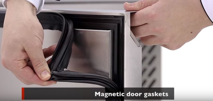 Atosa Stainless Steel Three Door Counter Refrigerator with 100mm Splashback - EPF3432HDSB Refrigerated Counters - Triple Door ATOSA