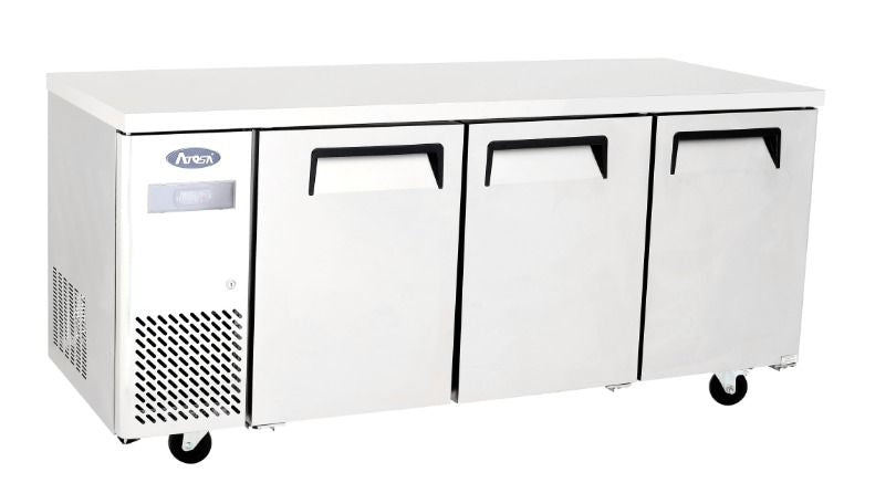 Atosa Stainless Steel Three Door Counter Refrigerator - YPF9042 Refrigerated Counters - Triple Door ATOSA