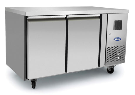 Atosa Stainless Steel Two Door Work Bench Counter Chiller - EPF3422HD Refrigerated Counters - Double Door ATOSA