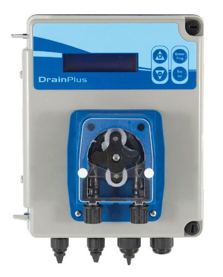 Automatic Mains Operated Dosing Pump - DRAINPLUS Grease Trap Dosing Systems Empire   