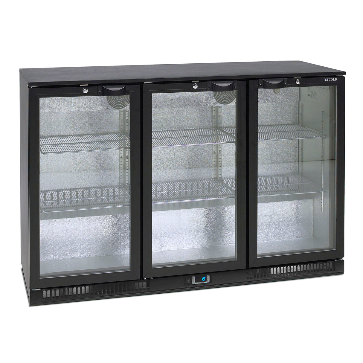 Tefcold Triple Hinged Door Back Bar Bottle Cooler - BA30H Triple Door Bottle Coolers Tefcold