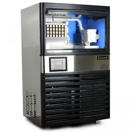 Blizzard Ice Cube Maker 36kg/24hr Output 15kg Storage - BIM40 Ice Machines Blizzard   
