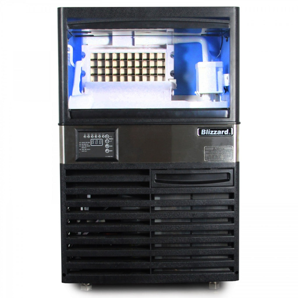 Blizzard Ice Cube Maker 36kg/24hr Output 15kg Storage - BIM40 Ice Machines Blizzard