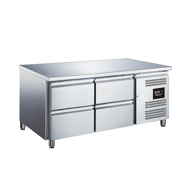 Blizzard 4 Drawer Low Height 650mm Snack Counter 214L - SNC2-DRW Counter Fridges With Drawers Blizzard