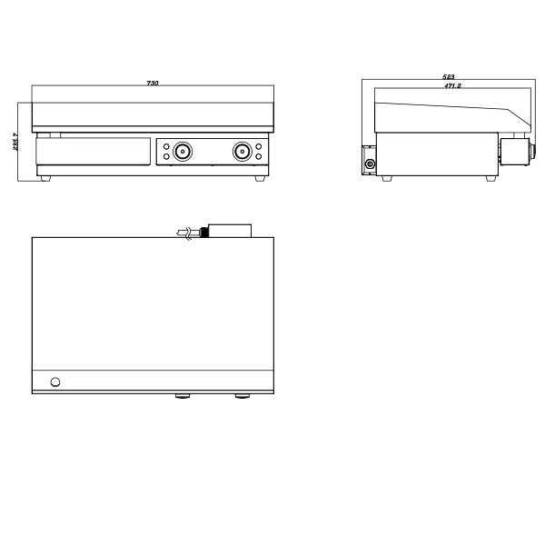 Blizzard 4000W Flat Top Double Griddle - BG2A Electric Griddles Blizzard
