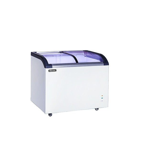 Blizzard Curved Glass Lid Freezer 220L - BDF22 Display Chest Freezers Blizzard