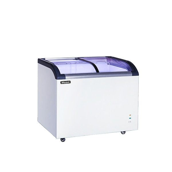 Blizzard Curved Glass Lid Freezer 320L - BDF32 Display Chest Freezers Blizzard