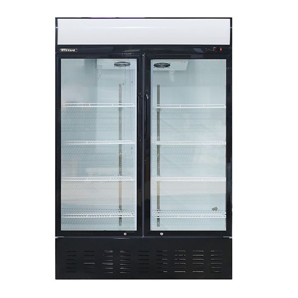 Blizzard Double Glass Door Merchandiser 908L - GD900 Upright Double Door Bottle Coolers Blizzard