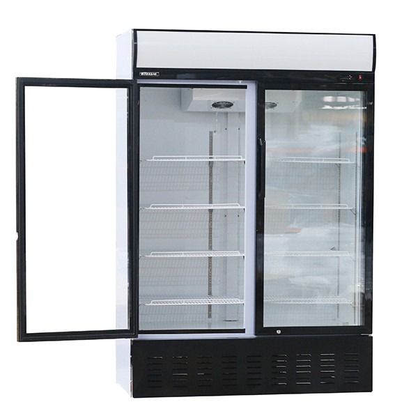 Blizzard Double Glass Door Merchandiser 908L - GD900 Upright Double Door Bottle Coolers Blizzard