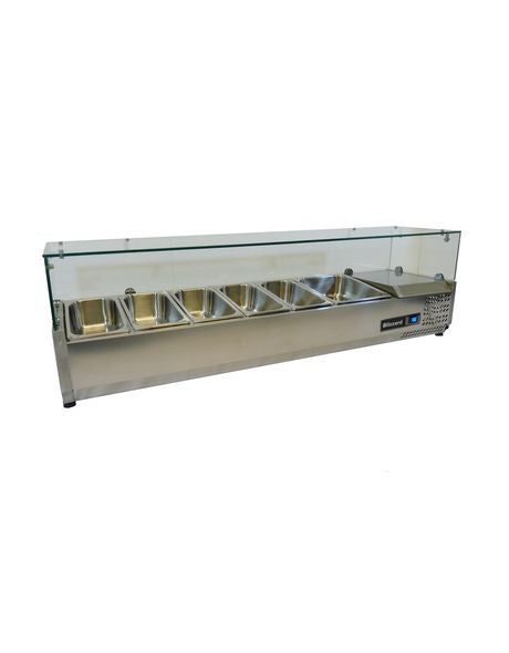 Blizzard Refrigerated Preparation Top for 1/3 Containers - TOP1500CR VRX Topping Units Blizzard
