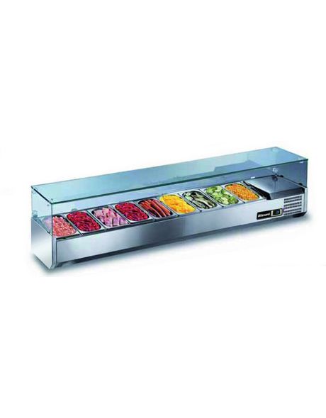 Blizzard Refrigerated Preparation Top for 1/3 Containers - TOP2000CR VRX Topping Units Blizzard