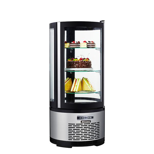 Blizzard Round Case Cake Display 100L - CD100R Refrigerated Floor Standing Display Blizzard