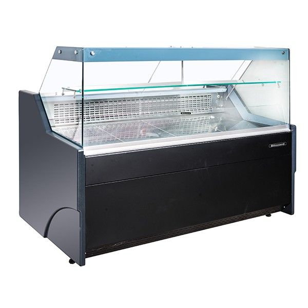 Blizzard Serve Over Counter 2 Door 1965mm Wide Black Laminated - BFG200BK Standard Serve Over Counters Blizzard