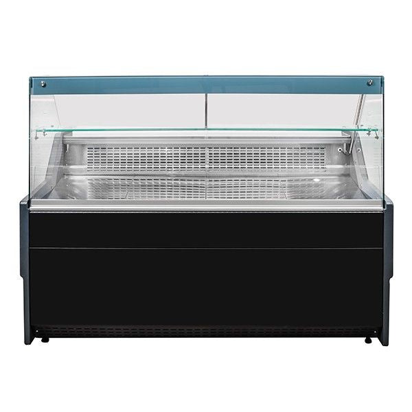 Blizzard Serve Over Counter 2 Door 1965mm Wide Black Laminated - BFG200BK Standard Serve Over Counters Blizzard