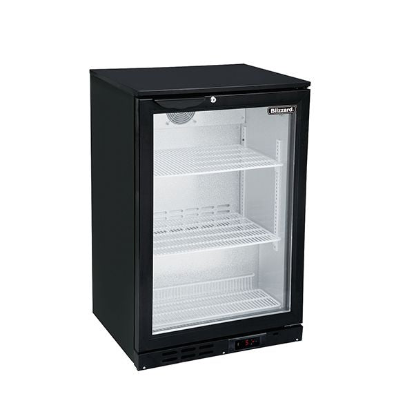 Blizzard Single Door Low Height Bar Bottle Cooler (108 Btl) - LOWBAR1 Single Door Bottle Coolers Blizzard