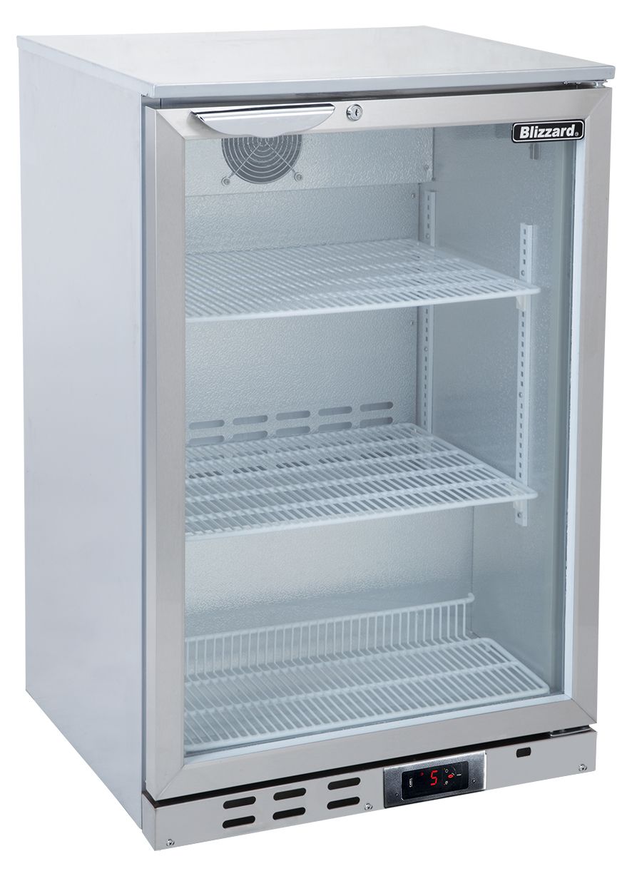 Blizzard Stainless Steel Bar Bottle Cooler - BAR1SS Single Door Bottle Coolers Blizzard