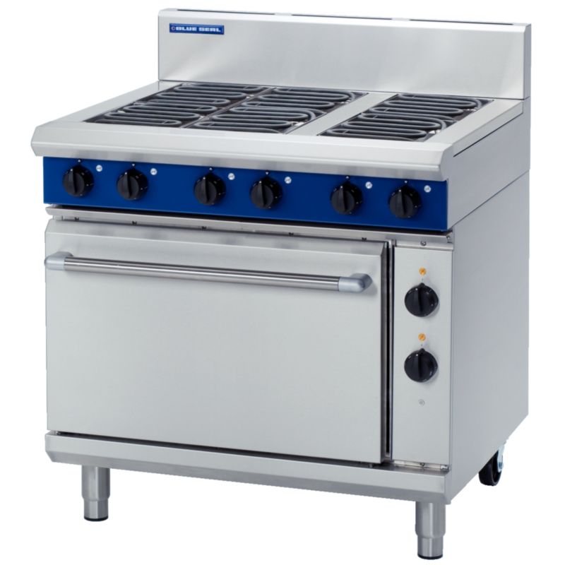 Blue Seal Evolution Electric 6 Element Range E506D - G477 4 & 6 Burner Ovens Blue Seal