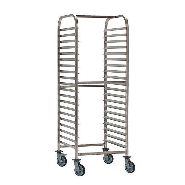 Bourgeat Double Gastronorm Racking Trolley 15 Shelves - P061 GN & Racking Trolleys Bourgeat   
