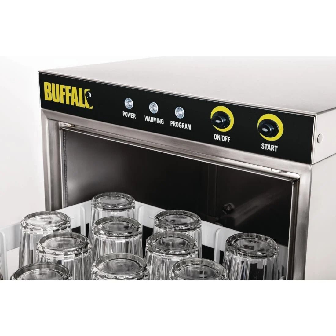 Buffalo Compact Glasswasher 350x350mm Baskets - DW464 Glasswashers Buffalo