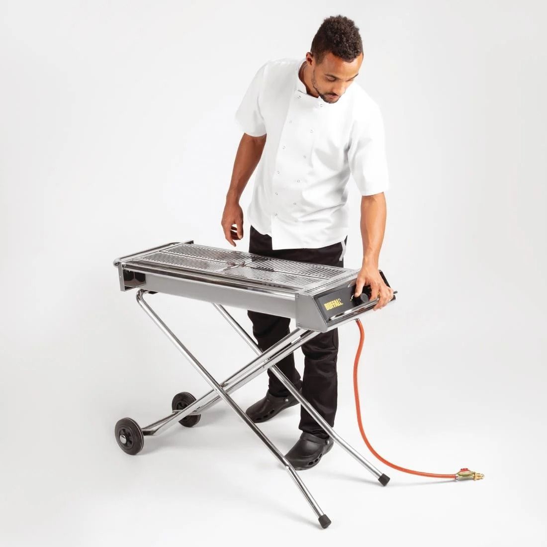 Buffalo Folding Propane Gas Barbecue on Wheels - P111 BBQ's & Outdoor Cooking Buffalo