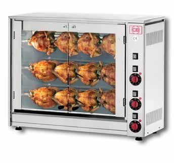CB E-12P-S3 - 3 Spit Electric Chicken Rotisserie Rotisseries and Hog Roasts CB   