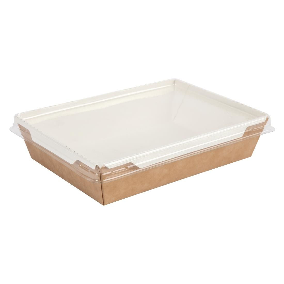 Colpac Fuzione Recyclable Paperboard Food Trays With Lid 1000ml / 35oz - FA376 Takeaway Food Containers Colpac