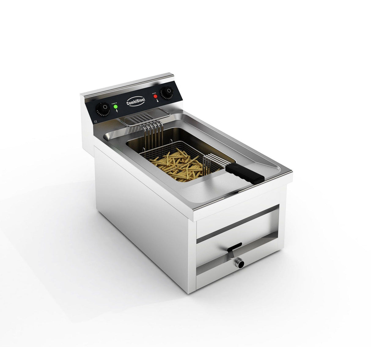 Combisteel Electric Counter Top Fryer Single Tank 12L 6Kw 400v - 7455.0930 Countertop Electric Fryers Combisteel