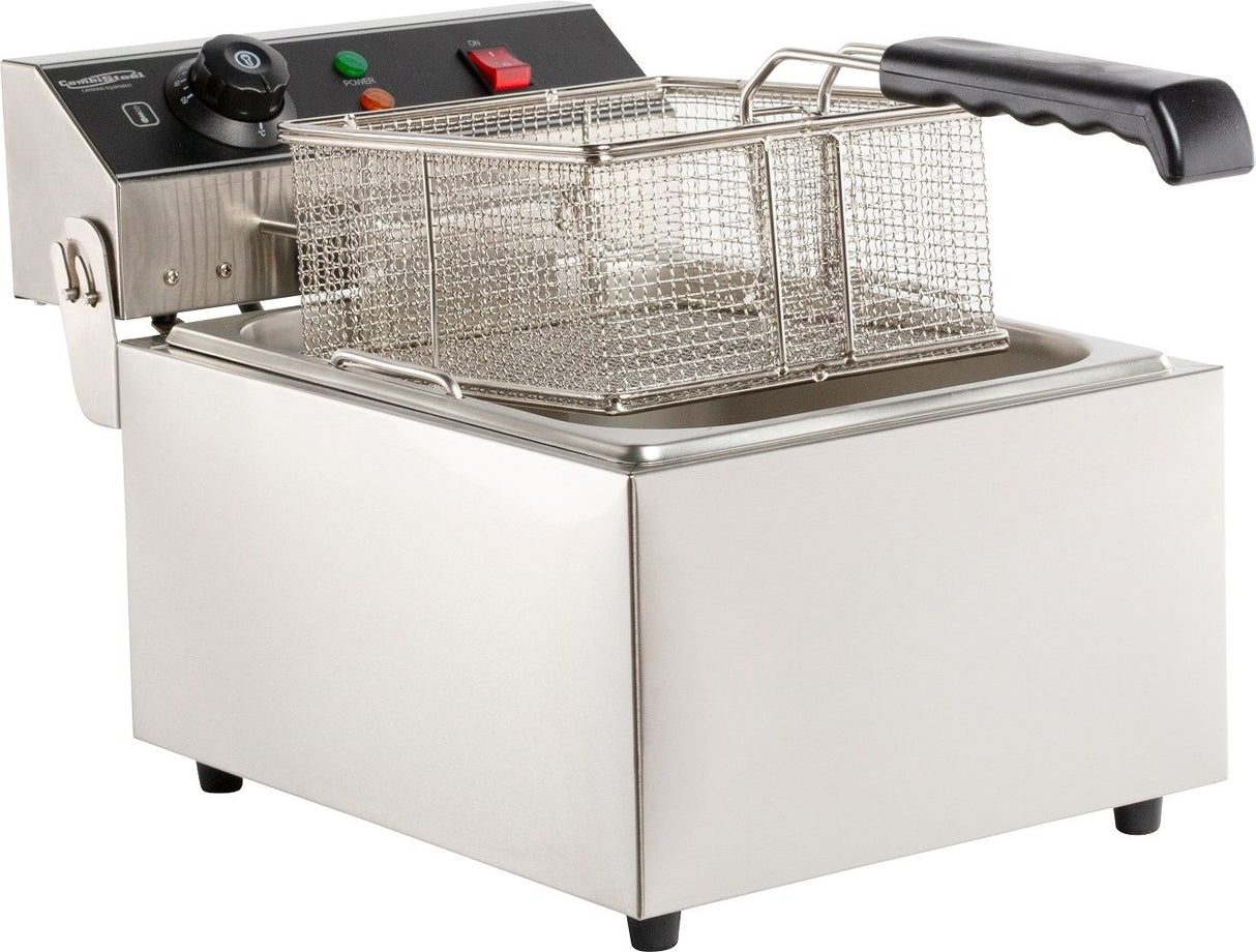 Combisteel Electric Counter Top Fryer Single Tank 6 Litre - 7455.1003 Countertop Electric Fryers Combisteel