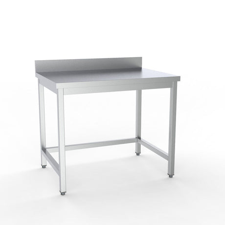 Combisteel Full 430 Stainless Steel 600 Line Worktable With Upstand 2000mm Wide - 7333.0046 Stainless Steel Wall Tables Combisteel   