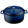 Combisteel Lava Cast Iron Casserole Pan Blue 28cm Diameter - 7013.2905 Casserole & Stew Pans Combisteel   