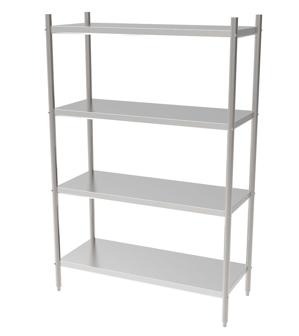 Combisteel Solid Shelving System 900mm Wide Flat Pack - 7490.0235 Chrome Wire Shelving and Racking Combisteel   