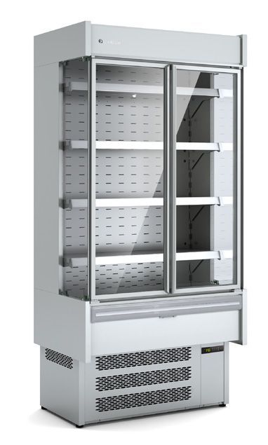 Coreco CHMI-8-125 High Efficiency Multideck Display with Doors - CHMI-8-125 Refrigerated Merchandisers Coreco