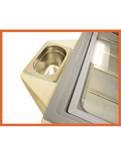 Crystal Optimus 16 Pan Ice Cream Display Counter - OPTIMUS16 CK647 Ice Cream Display Freezers Crystal