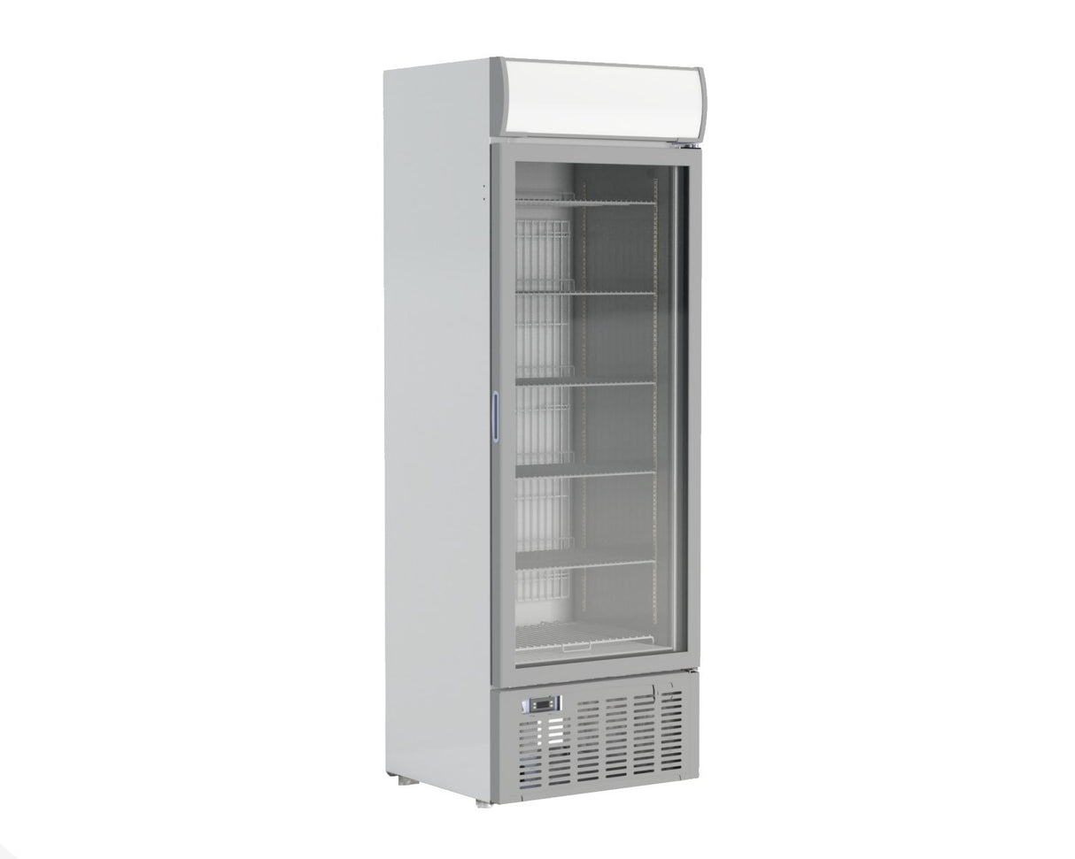 Crystal Single Glass Door Freezer - GDV400 Upright Glass Door Freezers Crystal