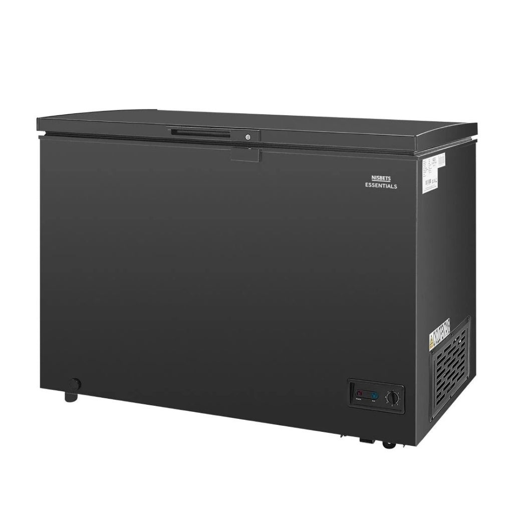 Nisbets Essentials Chest Freezer 282Ltr Black - DA536 Chest Freezers Nisbets Essentials