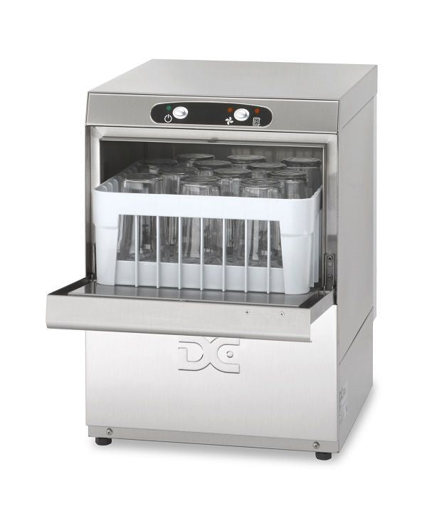 DC Economy Range EG35D Glasswasher with Drain Pump 350mm Rack 12 Pint Capacity Glasswashers DC
