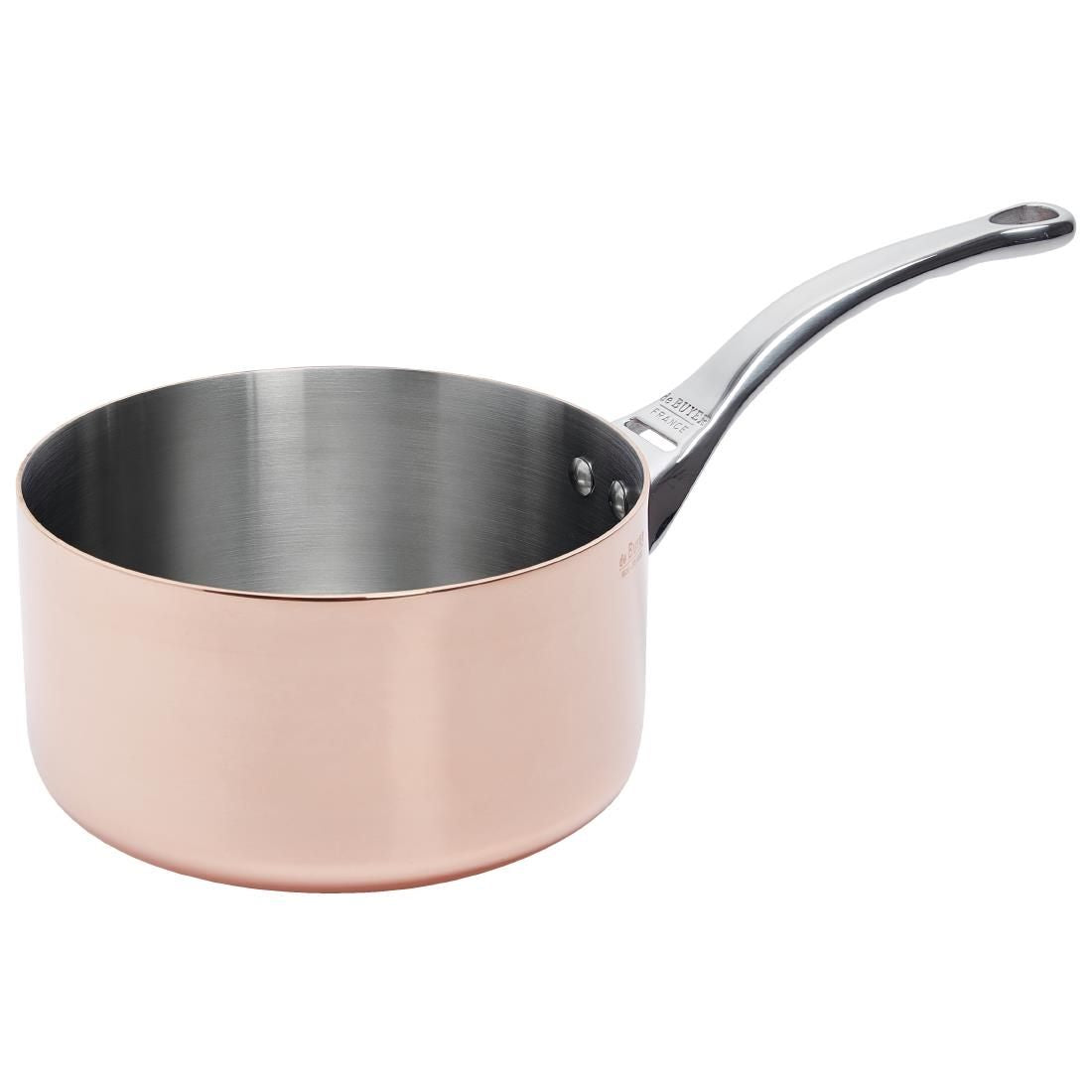 De Buyer Inocuivre Copper Saucepan 2.5Ltr - DN861 Pans & Pots De Buyer